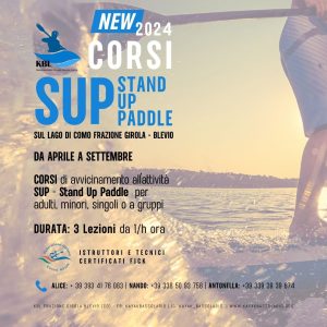 Corsi Stand Up Paddle SUP 2024 - Novità da Aprile a Settembre 